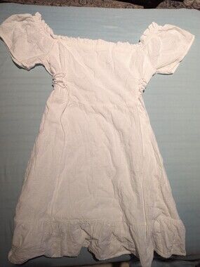 ASOS White Broderie Anglaise Milkmaid Dress